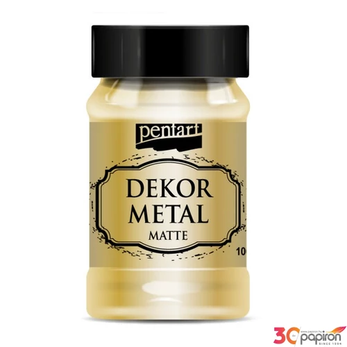 Dekorfesték matt 100ml Dekormetál matt arany