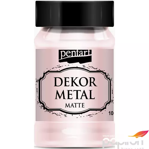 Dekor festék matt 100ml Dekormetál matt rózsaarany