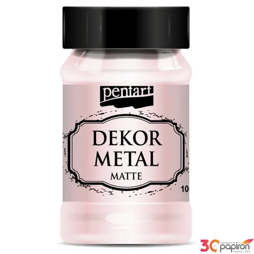 Dekorfesték matt 100ml Dekormetál matt rózsaarany