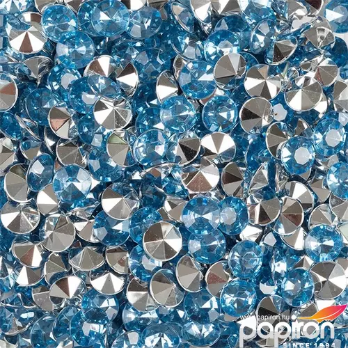 Dekor gyémánt 10mm kék 300ml-es műanyag strassz dekoráció Season kreatív alapanyag