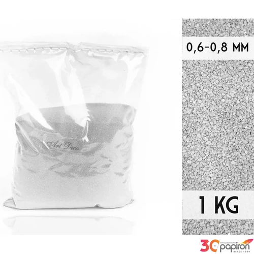 Dekorhomok 1kg Fehér 0,6-0,8
