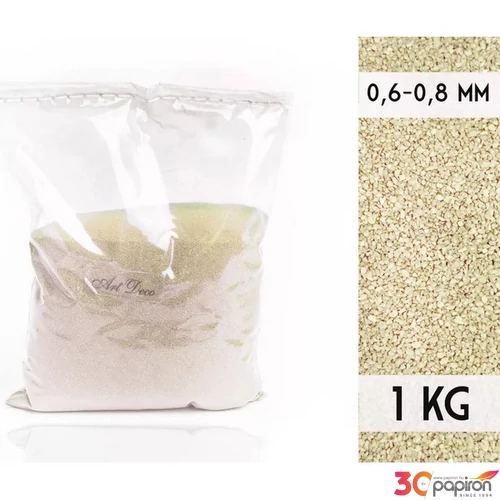Dekorhomok 1kg Ivory 0,6-0,8 