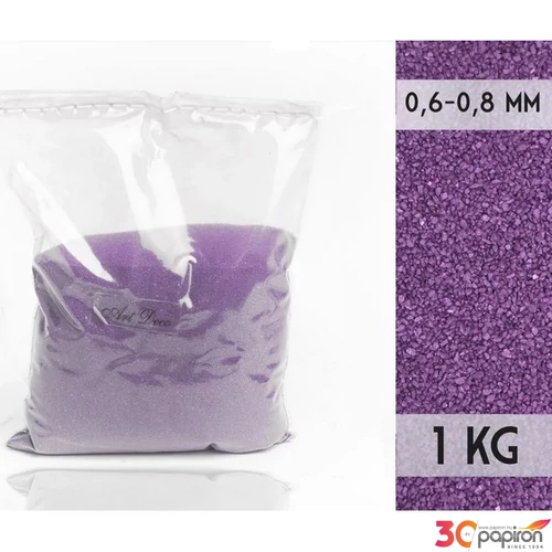 Dekorhomok 1kg Lila 0,6-0,8 