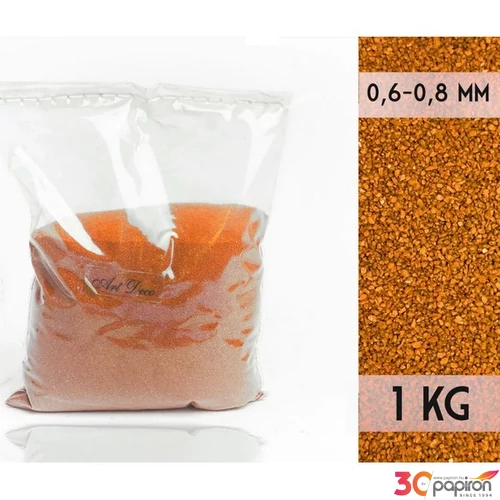 Dekorhomok 1kg Naranc0,6-0,8 