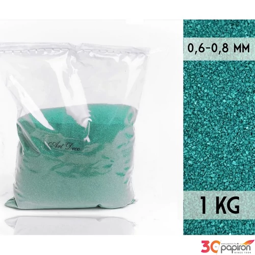 Dekorhomok 1kg Türkiz0,6-0,8 