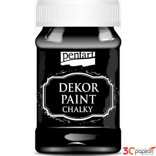 Dekor krétafesték 100ml ébenfekete