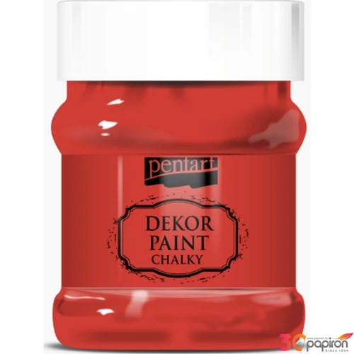 Dekor krétafesték 100ml piros