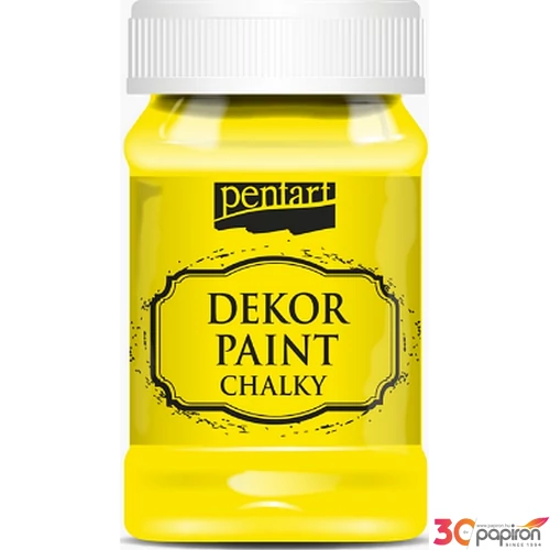 Dekor krétafesték 230ml citromsárga