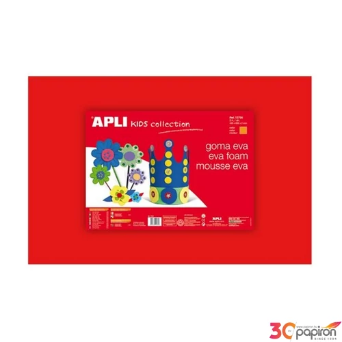 Dekor moosgumi Apli 400x600 mm, Kids Eva Sheets, piros