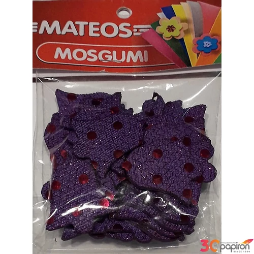 Dekorgumi MATEOS - Harang Glitteres dekor gumilap. Lila és árnyalatai - Karácsonyi dekor.