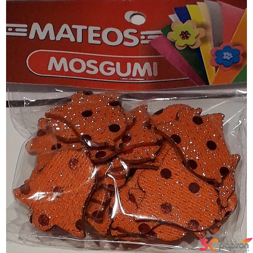 Dekorgumi MATEOS - Harang Glitteres dekor gumilap. Sárga és árnyalatai - Karácsonyi dekor.