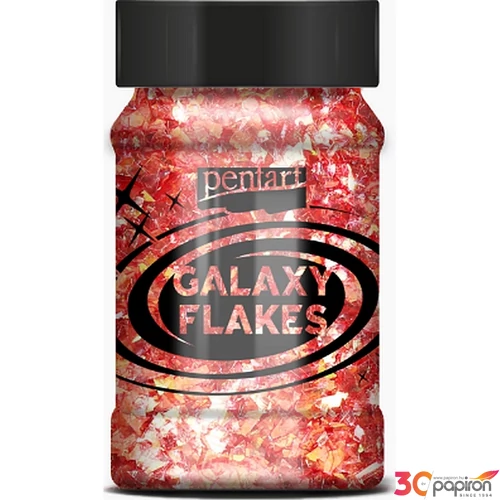 Dekor pelyhek 15g Galaxy Flakes vörösarany
