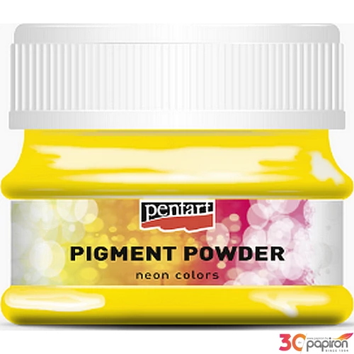 DEKOR Pigmentpor Pentart neon sárga 6 g