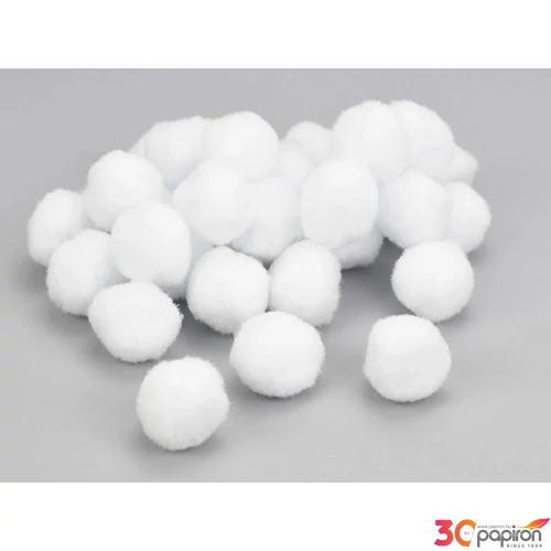Dekor pompom 4cm zsenília golyó, 50db/csomag 