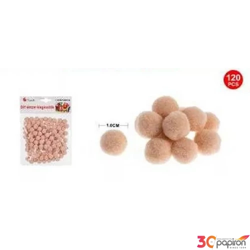 Dekor pompom keki 1cm 120db-os 25