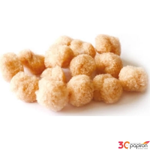 Dekor pompon 30mm bézs 30db/csomag