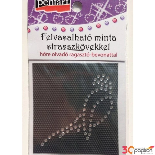 Dekor strasszkő vasalható Papagáj