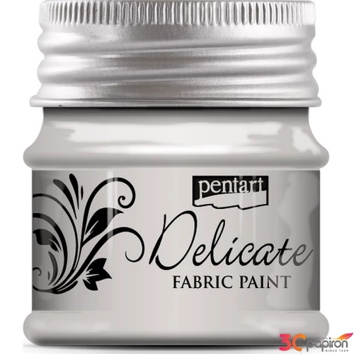 Dekor Textilfesték Delicate 50 Pentart ezüst