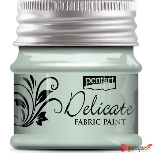 Dekor Textilfesték Delicate 50 Pentart ezüstös zöld