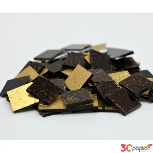 DEKOR Üvegmozaik 0, 8 x 2, 5cm bronz-fekete csíkos