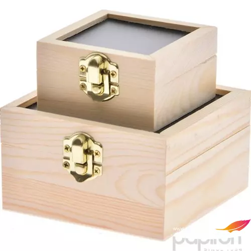 Fa dekorálható doboz krétával írható doboztetővel S/2/2 [5996 S/2/2 [5996488465613] GRAVÍROZHATÓ