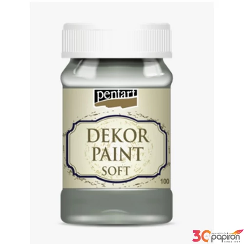 Dekorfesték lágy 100ml Pentart olajfazöld