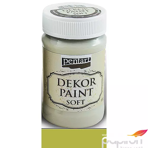 Dekorfesték lágy 100ml Pentart sárgászöld