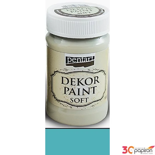 Dekorfesték lágy 100ml Pentart türkizkék 7286