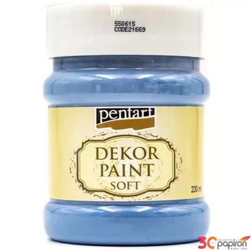 Dekorfesték lágy 230ml Pentart farmerkék