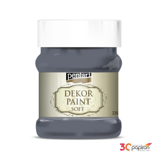Dekorfesték lágy 230ml Pentart Grafitszürke Pentart