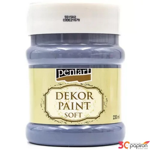 Dekorfesték lágy 230ml Pentart indigó