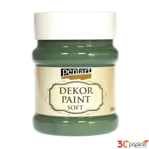Dekorfesték lágy 230ml Pentart kekizöld