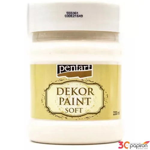 Dekorfesték lágy 230ml Pentart krémfehér