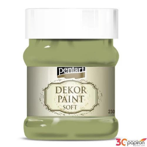 Dekorfesték lágy 230ml Pentart olíva