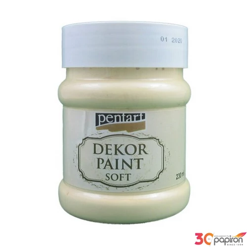 Dekorfesték lágy 230ml Pentart sárga