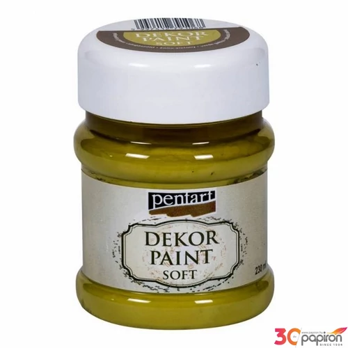 Dekorfesték lágy 230ml Pentart sárgászöld