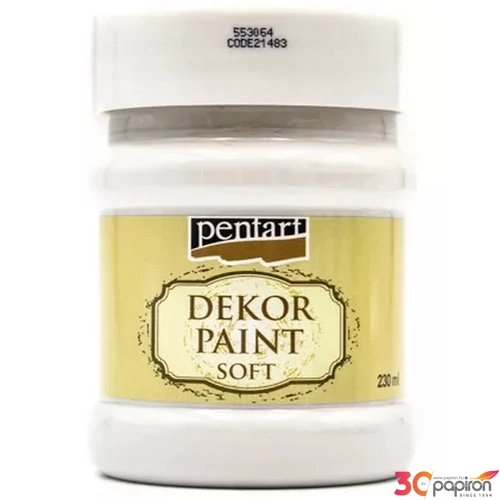 Dekorfesték lágy 230ml Pentart törtfehér
