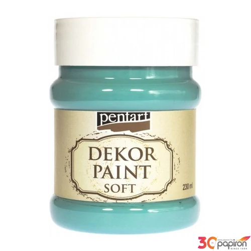 Dekorfesték lágy 230ml Pentart türkizkék 