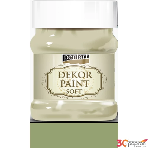 Dekorfesték lágy 500ml Pentart olíva