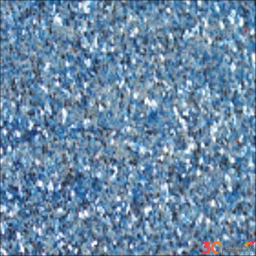 Dekorgumi - glitteres kék 20x30 cm