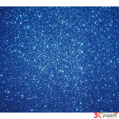 Dekorgumi glitteres kék 2mm, A4 Cre Art