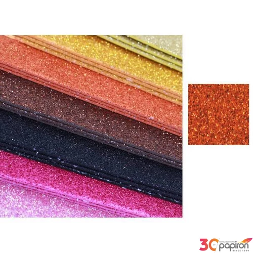 Dekorgumi glitteres öntapadós Glitteres réz, 20x30cm