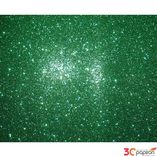 Dekorgumi glitteres zöld A4