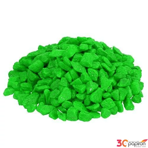 Dekorkavics festett homok 8-12mm 300gr halványzöld színű