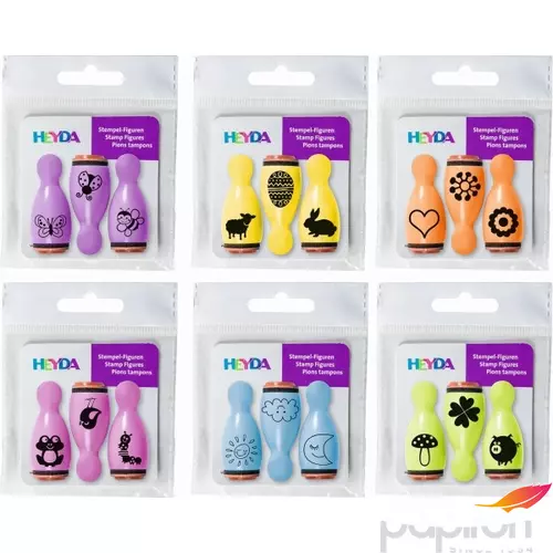Kreatív nyomda készlet Heyda 3db/csomag, gyermekeknek vegyes színekben