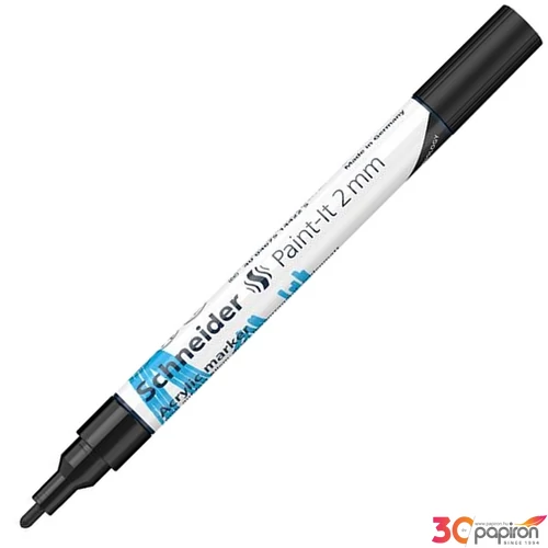 Dekormarker 2mm Schneider akril, Paint-It 310, fekete TSC310FK