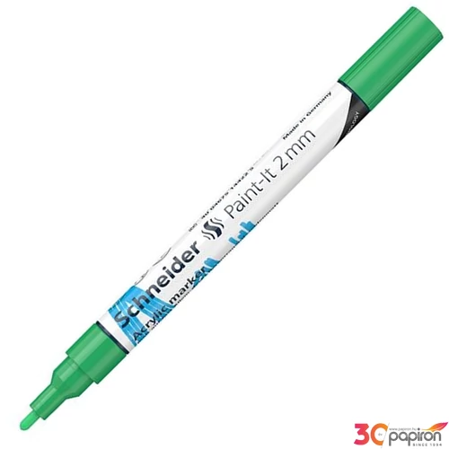 Dekormarker 2mm Schneider akril, Paint-It 310, zöld TSC310Z