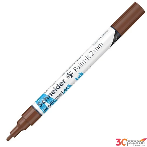 Dekormarker 2mm Schneider akril,Paint-It 310, barna TSC310B