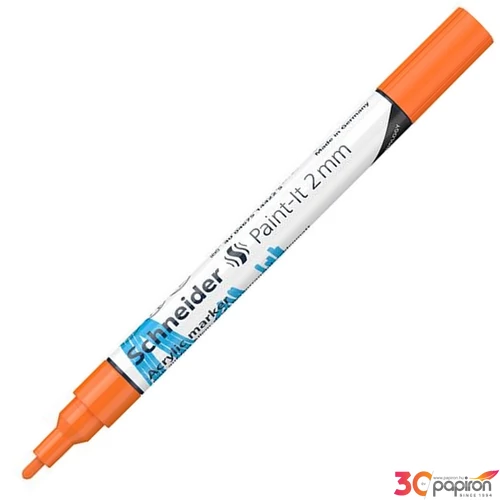 Dekormarker 2mm Schneider akril,Paint-It 310, narancssárga TSC310N