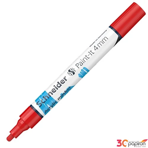 Dekormarker 4mm Schneider akril, Paint-It 320, piros TSC320P